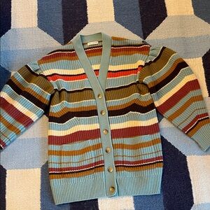 Ulla Johnson Colorful Striped Cardigan
